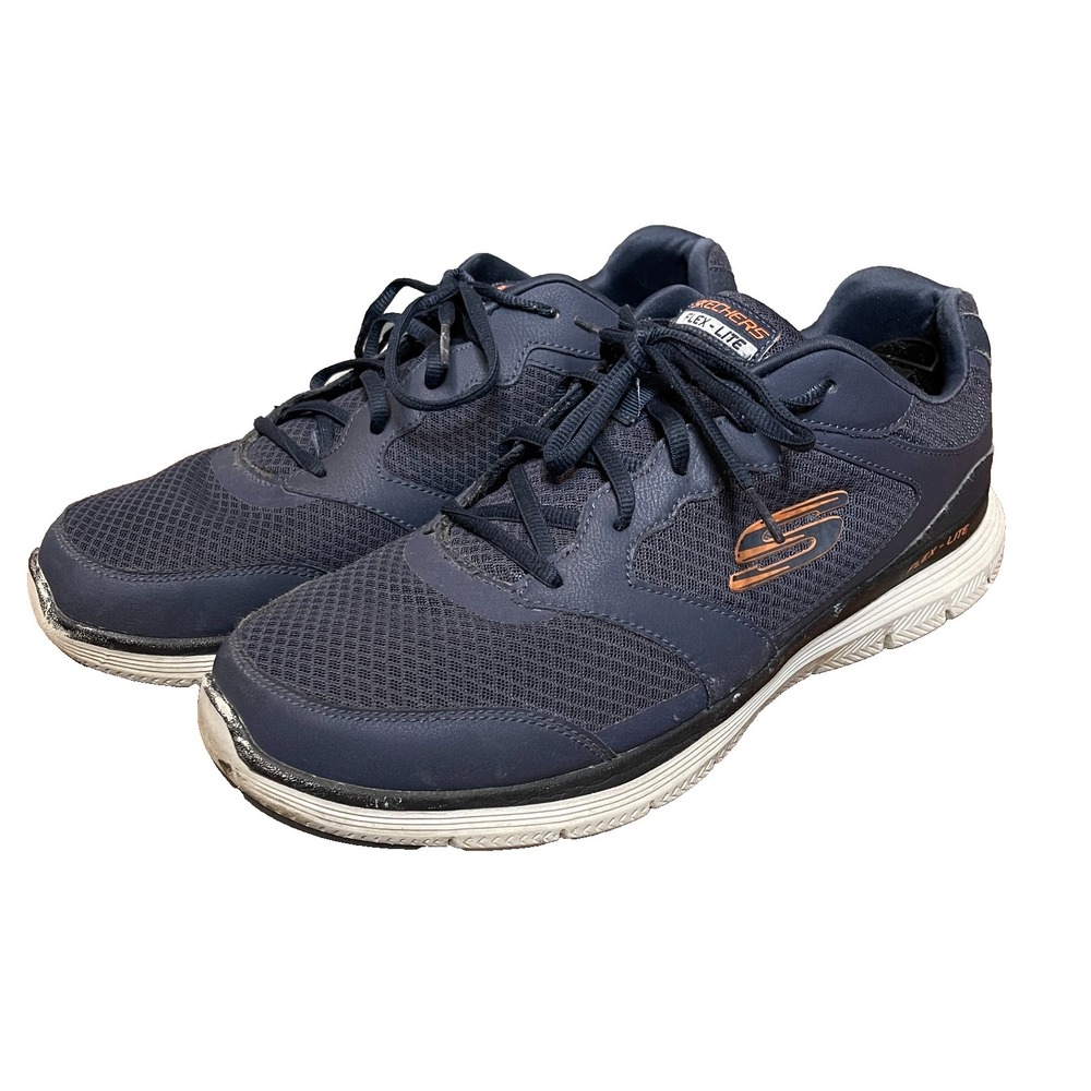 Skechers Mens Flex Advantage 4.0 Size 13 Blue Running Shoes Sneakers Lightweight